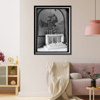Historic Framed Print, FRANCISCAN MONASTERY. SCENES AT BISHOP TURNER'S CONSECRATION - 7,  17-7/8" x 21-7/8"