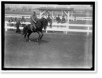 Historic Framed Print, HORSE SHOWS. WILD WEST SHOW ON HORSE SHOW GROUNDS, GIVEN BY SOLDIERS - 2,  17-7/8" x 21-7/8"