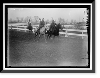 Historic Framed Print, HORSE SHOWS. WILD WEST SHOW ON HORSE SHOW GROUNDS, GIVEN BY SOLDIERS - 5,  17-7/8" x 21-7/8"