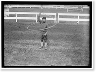 Historic Framed Print, HORSE SHOWS. WILD WEST SHOW ON HORSE SHOW GROUNDS, GIVEN BY SOLDIERS - 6,  17-7/8" x 21-7/8"