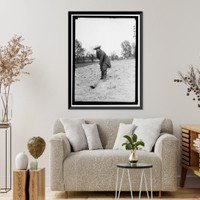 Historic Framed Print, NATIONAL EMERGENCY WAR GARDENS COM. FARMERETTES - 8,  17-7/8" x 21-7/8"
