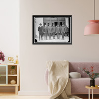 Historic Framed Print, DANIELS, JOSEPHUS. SECRETARY OF THE NAVY, 1913-1921. DECORATING MARINE HEROES,  17-7/8" x 21-7/8"