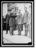 Historic Framed Print, DANIELS, JOSEPHUS. SECRETARY OF THE NAVY, 1913-1921. DECORATING MARINE HEROES - 2,  17-7/8" x 21-7/8"