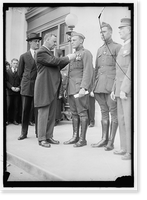 Historic Framed Print, DANIELS, JOSEPHUS. SECRETARY OF THE NAVY, 1913-1921. DECORATING MARINE HEROES - 2,  17-7/8" x 21-7/8"
