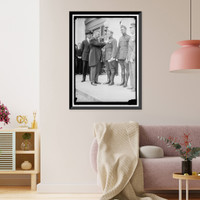 Historic Framed Print, DANIELS, JOSEPHUS. SECRETARY OF THE NAVY, 1913-1921. DECORATING MARINE HEROES - 2,  17-7/8" x 21-7/8"