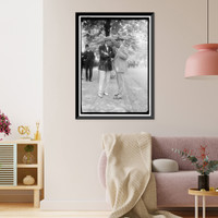Historic Framed Print, BAKER, RAYMOND T., U.S. MINT. LEFT, WITH SEN. SWANSON,  17-7/8" x 21-7/8"