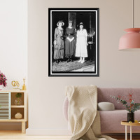 Historic Framed Print, McADOO, MRS. WILLIAM GIBBS, NEE ELEANOR WILSON. WITH MARJORIE STINSON,  17-7/8" x 21-7/8"