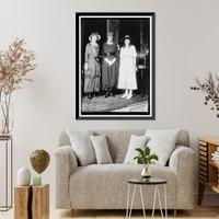 Historic Framed Print, McADOO, MRS. WILLIAM GIBBS, NEE ELEANOR WILSON. WITH MARJORIE STINSON,  17-7/8" x 21-7/8"