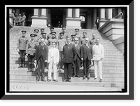 MEDALS, DECORATIONS, ETC. DR. MOTT; SEC. BAKER; FATHER JOHN BURKE; UNIDENTIFIED. OTHER ROWS ARE ARMY CHAPLAINS DECORATED - 2, Antique Wall Art