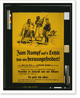 Zum Kampf aufs Letzte sind wir herausgefordert!. Anton Hoffmann Muumlnchen, Antique Poster