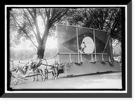 Historic Framed Print, BRAZIL, OFFICIALS, ETC. FLOAT IN 4TH OF JULY PARADE,  17-7/8" x 21-7/8"