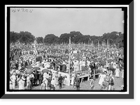 FOURTH OF JULY. GENERAL VIEW OF CROWD ON ELLIPSE FOR EXERCISES, Historic Reproduction