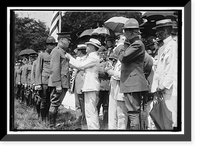 Historic Framed Print, MEDALS, DECORATIONS, ETC. SEC. BAKER DECORATING OFFICERS, JULY 4, 1919. ADM. BENSON IN 30549 AND 30550 - 2,  17-7/8" x 21-7/8"