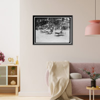 Historic Framed Print, FOURTH OF JULY. SCENES IN CELEBRATION AT WALTER REED - 3,  17-7/8" x 21-7/8"