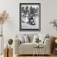 Historic Framed Print, FOURTH OF JULY. SCENES IN CELEBRATION AT WALTER REED - 9,  17-7/8" x 21-7/8"
