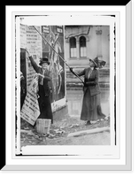 R-Mrs. Susan Fitsgerald and L-Miss Louise Hall, Historic Print