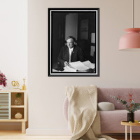 PLUMB, GLENN EDWARD. LAWYER. AT DESK, Antique Poster