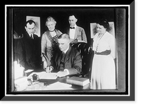 WOMAN SUFFRAGE. GOV. SPROUL OF PENNSYLVANIA SIGNING SUFFRAGE AMENDMENT Classic, Historic Reproduction