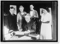 WOMAN SUFFRAGE. GOV. SPROUL OF PENNSYLVANIA SIGNING SUFFRAGE AMENDMENT Classic, Historic Reproduction