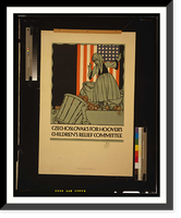 Czechoslovaks for Hoovers childrens relief committee. WI PGA, Historic Print