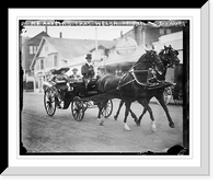 Historic Framed Print, Mr. & Mrs. Chas. Welsh of Phila. (in carriage),  17-7/8" x 21-7/8"