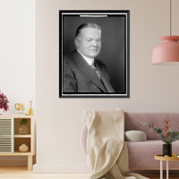 Historic Framed Print, HOOVER, HERBERT C. - 25,  17-7/8" x 21-7/8"