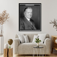 Historic Framed Print, HOOVER, HERBERT C. - 25,  17-7/8" x 21-7/8"