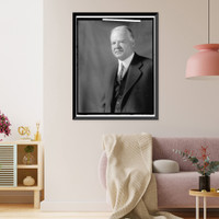 Historic Framed Print, HOOVER, HERBERT C. - 37,  17-7/8" x 21-7/8"