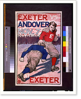 Exeter vs. Andover Nov. 7 at Exeter. B.A. Classic, Antique Print