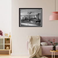 Historic Framed Print, NEIGHBORHOOD HOUSE. POOL ROOM,  17-7/8" x 21-7/8"