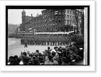 Historic Framed Print, Wilson Inaugural parade,  17-7/8" x 21-7/8"