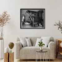 Historic Framed Print, LOCKETT, MISS. HOME, INTERIOR - 2,  17-7/8" x 21-7/8"
