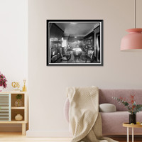 Historic Framed Print, NATIONAL PRESS CLUB. LIBRARY,  17-7/8" x 21-7/8"
