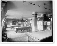 Historic Framed Print, NATIONAL PRESS CLUB. POOL ROOM,  17-7/8" x 21-7/8"