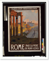 Rome par la voie du Mont-Cenis. Geo Dorival, Antique Wall Art