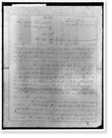 Historic Framed Print, NEW YORK TIMES. 1835 LETTER,  17-7/8" x 21-7/8"