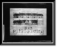Historic Framed Print, LADIES HOMES JOURNAL. HOUSE PLAN,  17-7/8" x 21-7/8"