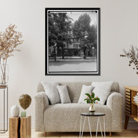 Historic Framed Print, HOOVER, HERBERT C. HOME, EXTERIOR,  17-7/8" x 21-7/8"