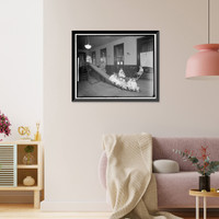 Historic Framed Print, FOUNDLING HOSPITAL. PLAYROOM,  17-7/8" x 21-7/8"
