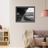 Historic Framed Print, WASHINGTON BASEBALL GRAND STAND,  17-7/8" x 21-7/8"