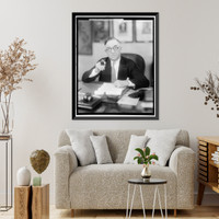 Historic Framed Print, BURNETT, CHARLES. GENERAL - 2,  17-7/8" x 21-7/8"