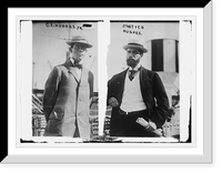Historic Framed Print, C.E. Hughes, Jr. and Justice Hughes,  17-7/8" x 21-7/8"