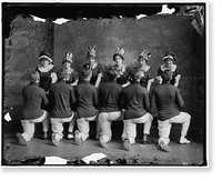 UNIDENTIFIED GROUP FROM DANCE OR PLAY #130, Vintage Wall Art