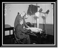 Historic Framed Print, Social Security board goes into the census reports. Washington, D.C., Jan. 12-37.,  17-7/8" x 21-7/8"