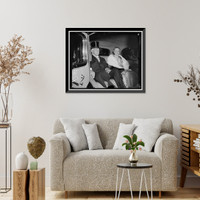 Historic Framed Print, Justice Willis Van Devanter and Mrs. Sanford L. Ranclar?, sister, leaving for White House in car,  17-7/8" x 21-7/8"