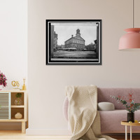 Historic Framed Print, Faneuil Hall, Cradle of Liberty, Boston, Mass,  17-7/8" x 21-7/8"