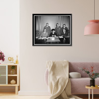 Historic Framed Print, Labor Secretary receives silicosis report. Washington D.C.,  17-7/8" x 21-7/8"