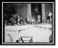 Mrs. Cordell Hull, wife of the Sec. of State; Sallie Picket, former club president; Mrs. Charles Evans Hughes, wife of the Chief Justice, Vintage Wall Art