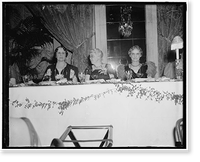 Mrs. Cordell Hull, wife of the Sec. of State; Sallie Picket, former club president; Mrs. Charles Evans Hughes, wife of the Chief Justice, Vintage Wall Art