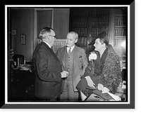 Historic Framed Print, Rep. John H. Kerr of N.C., Rep. Samuel Dickstein, Chair, Fern Audro of Chicago, opera singer, immigration, house,  17-7/8" x 21-7/8"